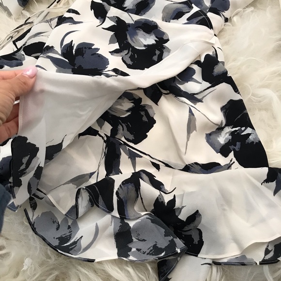 MICHELLE MASON Ruffle-trimmed cutout wrap dress - Picture 7 of 7